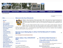 Tablet Screenshot of cityofbrooksville.us